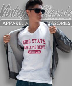 Ohio State Athletic Wrestling V Neck TShirt