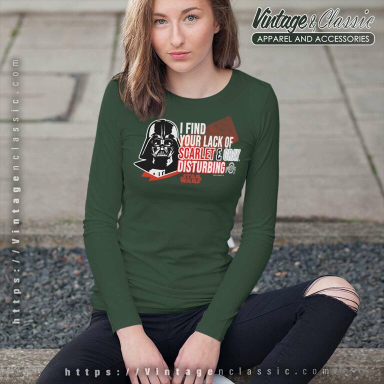 Ohio State Buckeyes Star Wars Darth Vader Long Sleeve Tee Ohio State Buckeyes Star Wars Darth Vader Long Sleeve Tee