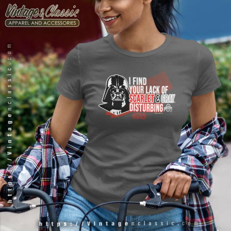 Ohio State Buckeyes Star Wars Darth Vader Women TShirt Ohio State Buckeyes Star Wars Darth Vader Women TShirt