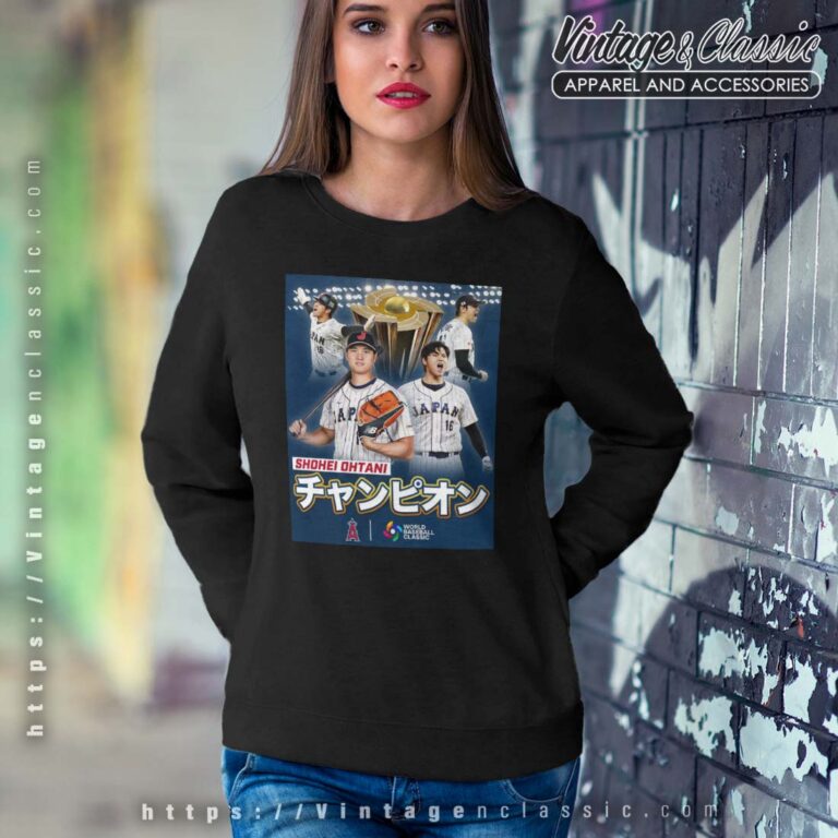 Ohtani Face WBC Champion Sweatshirt Ohtani Face WBC Champion Sweatshirt