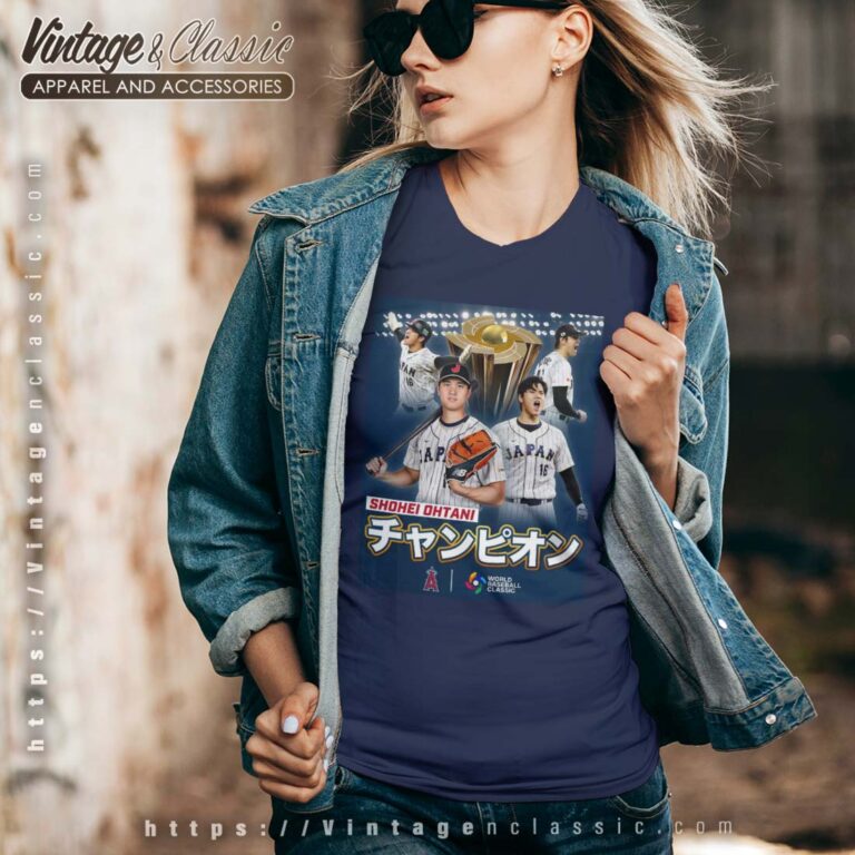 Ohtani Face WBC Champion Vneck Ohtani Face WBC Champion Vneck