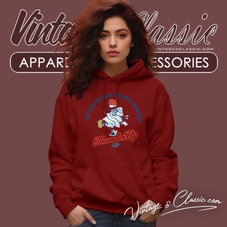 Okc Thunder Iog Holiday Tree Cake Hoodie Okc Thunder Iog Holiday Tree Cake Hoodie