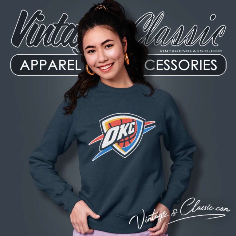 Okc Thunder Logo Basic Sweatshirt Okc Thunder Logo Basic Sweatshirt