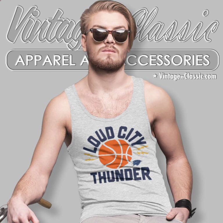 Okc Thunder Loud City Basketball Tank Top Racerback Okc Thunder Loud City Basketball Tank Top Racerback
