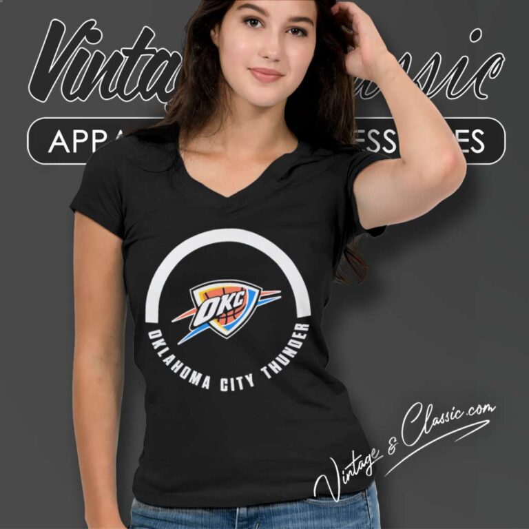 Okc Thunder Under Bridge V Neck TShirt Okc Thunder Under Bridge V Neck TShirt