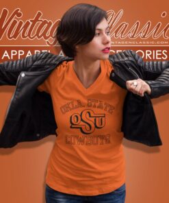 Okla State University Cowboys Ncaa V Neck TShirt