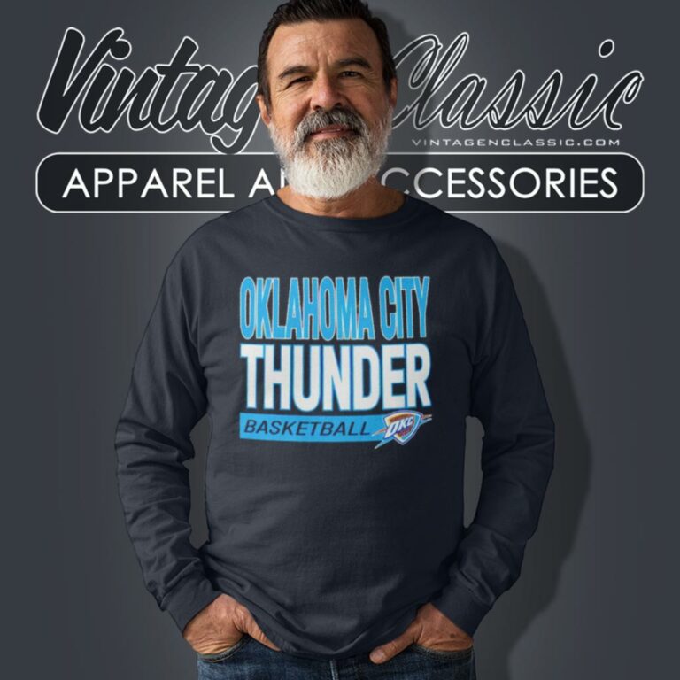 Oklahoma City Thunder Basketball Long Sleeve Tee Oklahoma City Thunder Basketball Long Sleeve Tee