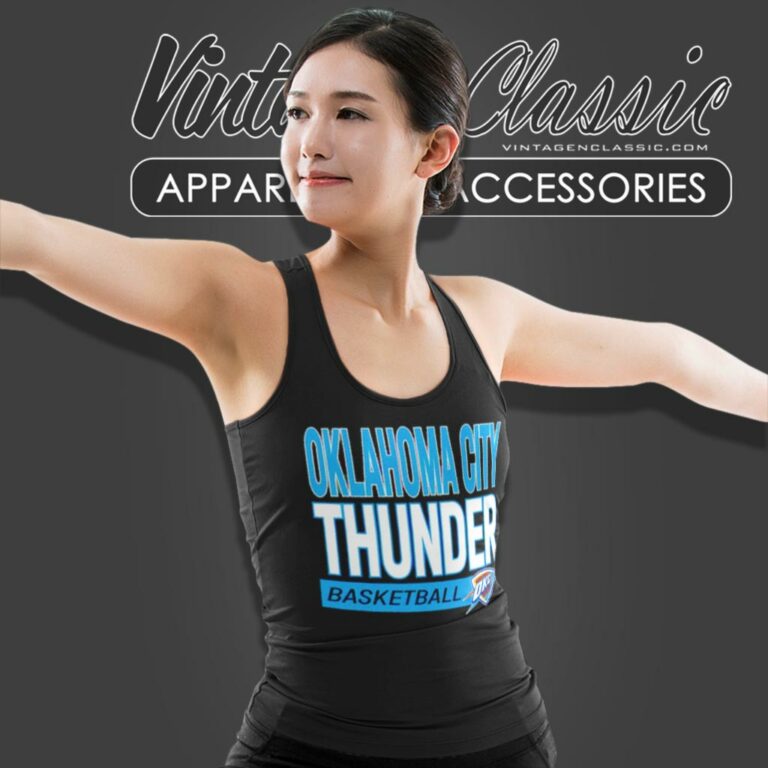 Oklahoma City Thunder Basketball Tank Top Racerback Oklahoma City Thunder Basketball Tank Top Racerback