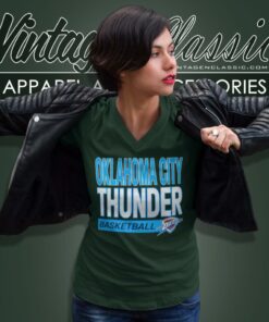 Oklahoma City Thunder Basketball V Neck TShirt
