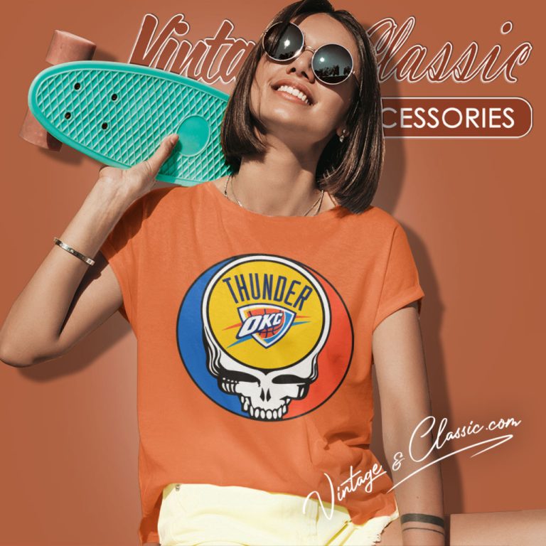 Oklahoma City Thunder Grateful Dead Steal Your Face Women T Shirt Oklahoma City Thunder Grateful Dead Steal Your Face Women T Shirt