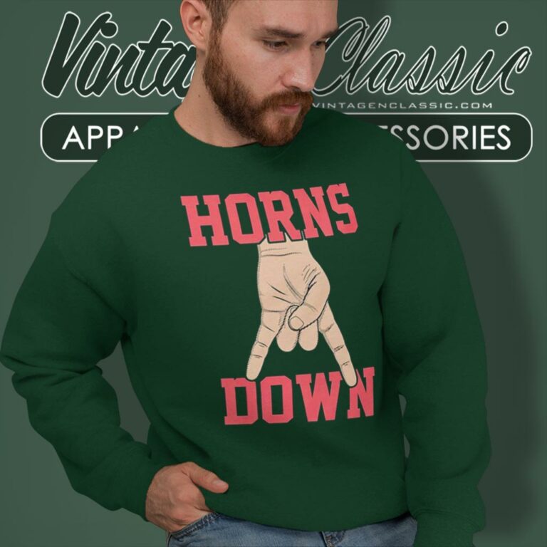 Oklahoma Sooners Football Horns Down Sweatshirt Oklahoma Sooners Football Horns Down Sweatshirt
