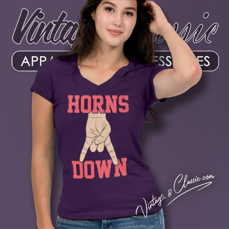 Oklahoma Sooners Football Horns Down V Neck TShirt Oklahoma Sooners Football Horns Down V Neck TShirt