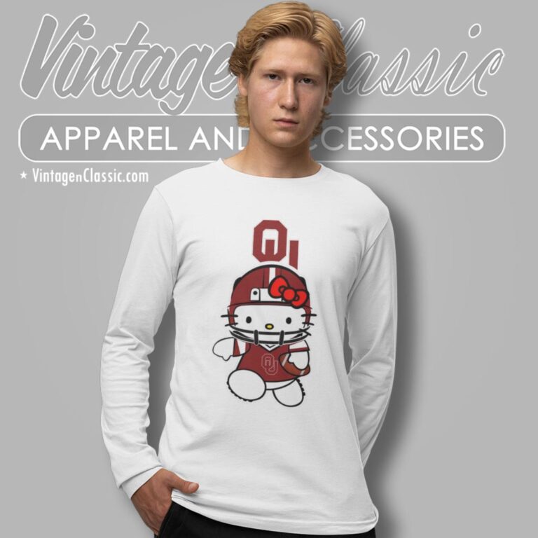 Oklahoma Sooners Hello Kitty Long Sleeve Tee Oklahoma Sooners Hello Kitty Long Sleeve Tee