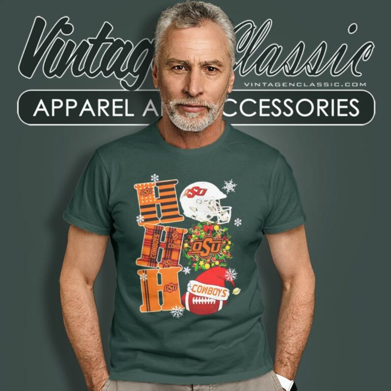 Oklahoma State Cowboys Ho Ho Ho Christmas T Shirt Oklahoma State Cowboys Ho Ho Ho Christmas T Shirt