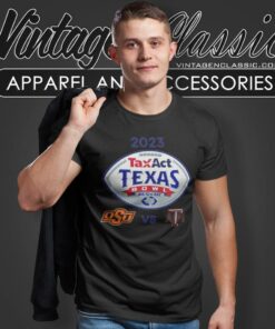 Oklahoma State Cowboys Vs Texas Am Football 2023 Taxact Texas Bowl T Shirt