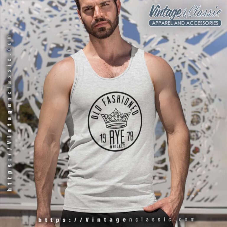 Old Fashioned Rye Whiskey Crown Tank Top Racerback Old Fashioned Rye Whiskey Crown Tank Top Racerback
