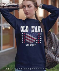 Old Navy 4th Of July Fingerprint Sweatshirt