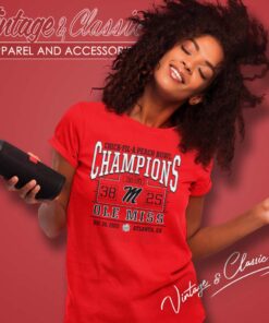 Ole Miss 2023 Peach Bowl Champions Score Women TShirt