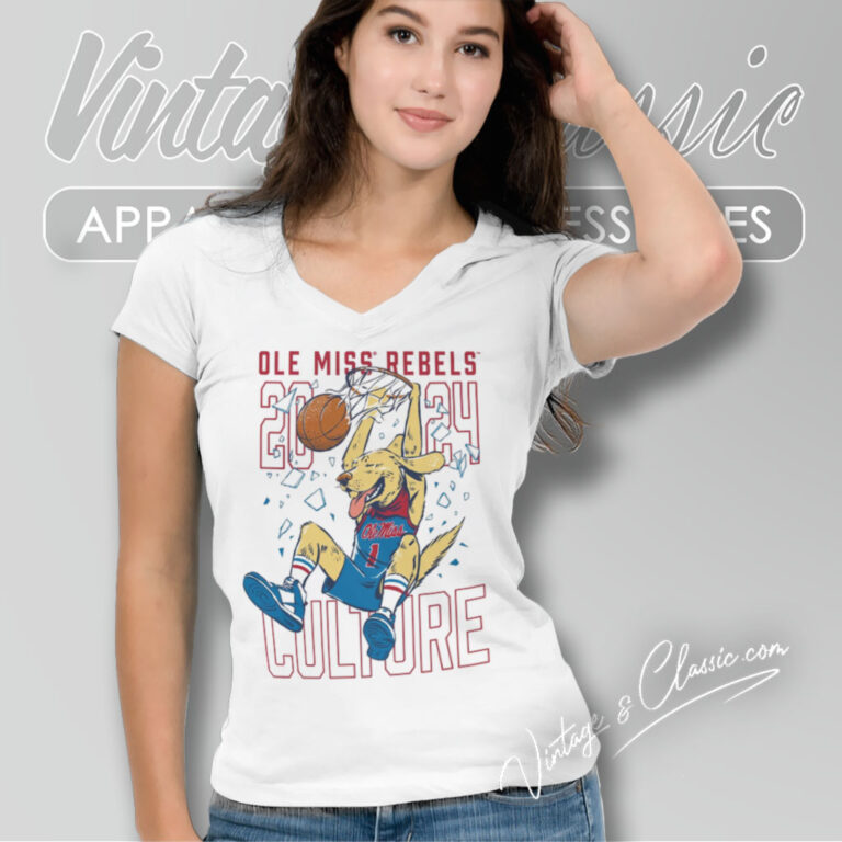 Ole Miss Rebels Basketball Culture V Neck TShirt Ole Miss Rebels Basketball Culture V Neck TShirt