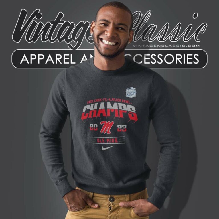 Ole Miss Rebels Chick Fil A Peach Bowl Champions Sweatshirt Ole Miss Rebels Chick Fil A Peach Bowl Champions Sweatshirt