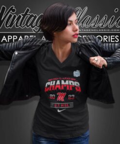 Ole Miss Rebels Chick Fil A Peach Bowl Champions V Neck TShirt