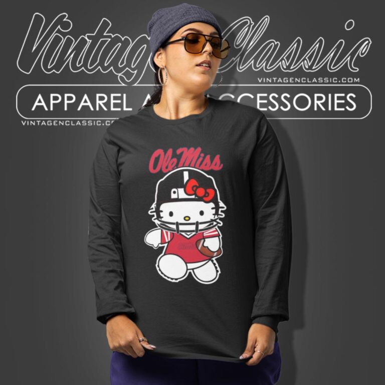 Ole Miss Rebels Hello Kitty Long Sleeve Tee Ole Miss Rebels Hello Kitty Long Sleeve Tee
