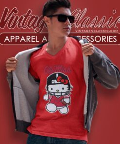 Ole Miss Rebels Hello Kitty V Neck TShirt