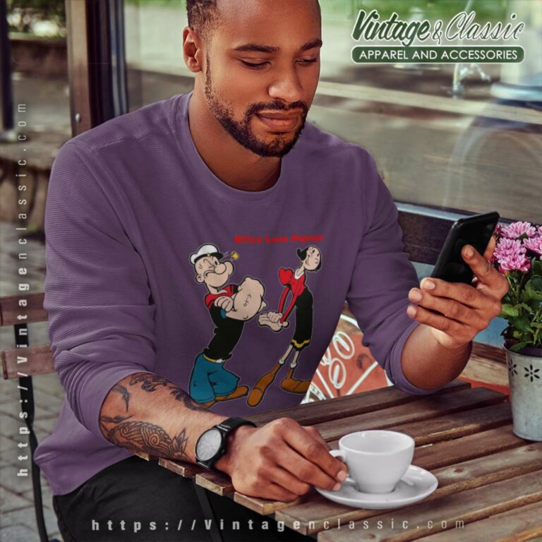 Olive Love Popeye Sweatshirt Olive Love Popeye Sweatshirt