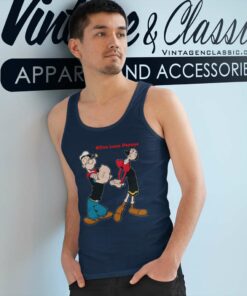 Olive Love Popeye Tank Top Racerback