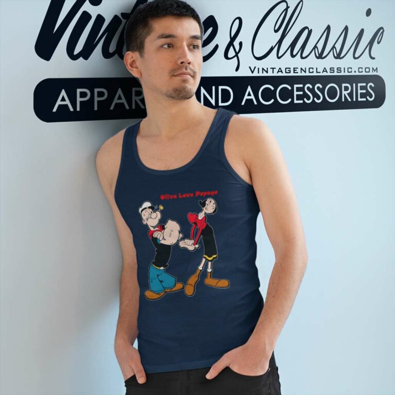 Olive Love Popeye Tank Top Racerback Olive Love Popeye Tank Top Racerback