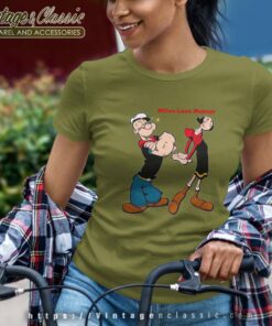 Olive Love Popeye Women TShirt