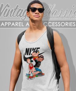 Olive Oyl And Popeye Nike Just Do It Tank Top Racerback
