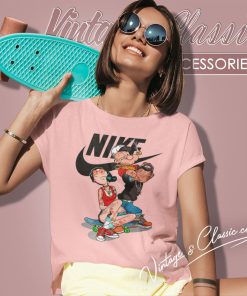 Olive Oyl And Popeye Nike Just Do It Women T Shirt