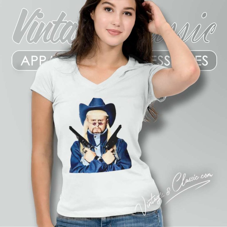 Oliver Tree Cowboy V Neck TShirt Oliver Tree Cowboy V Neck TShirt