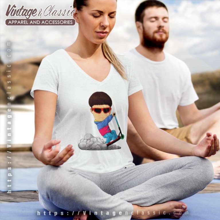 Oliver Tree Scooter V Neck TShirt Oliver Tree Scooter V Neck TShirt