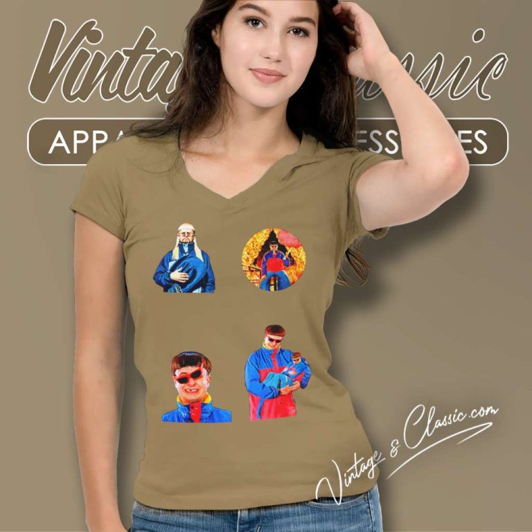 Oliver Tree Sticker Pack V Neck TShirt Oliver Tree Sticker Pack V Neck TShirt