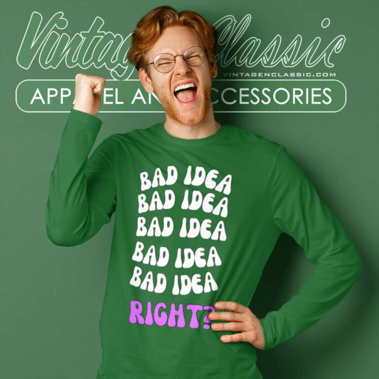 Olivia Rodrigo Bad Idea Right Long Sleeve Tee Olivia Rodrigo Bad Idea Right Long Sleeve Tee