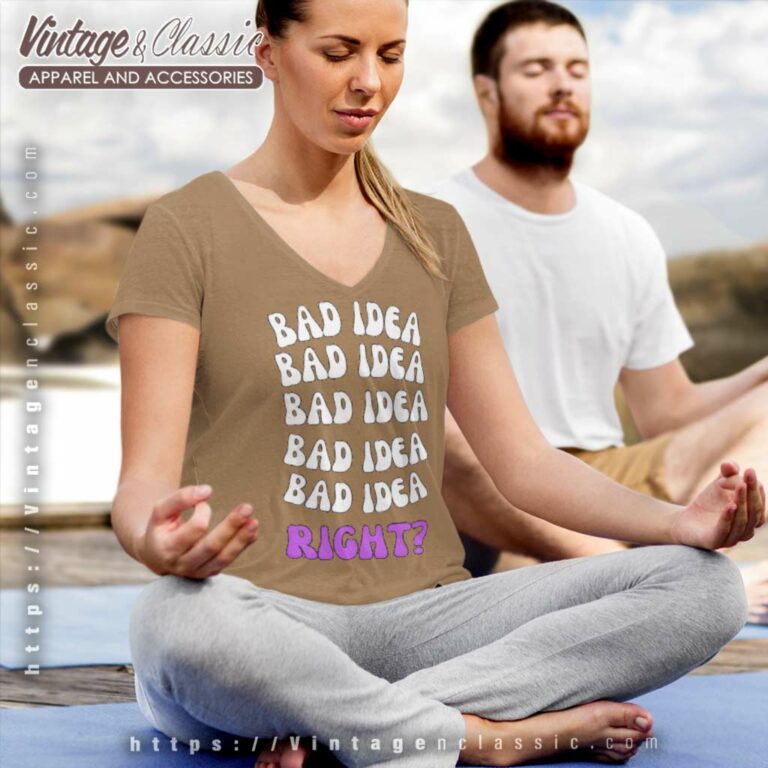 Olivia Rodrigo Bad Idea Right V Neck TShirt Olivia Rodrigo Bad Idea Right V Neck TShirt