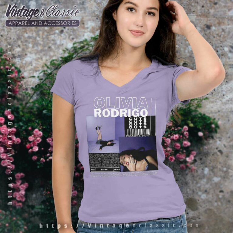 Olivia Rodrigo Guts Shirt V Neck TShirt Olivia Rodrigo Guts Shirt V Neck TShirt