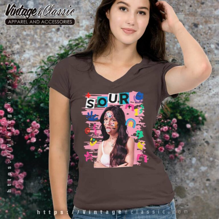 Olivia Rodrigo Sour Shirt V Neck TShirt Olivia Rodrigo Sour Shirt V Neck TShirt