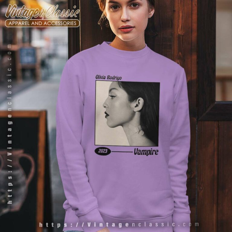 Olivia Rodrigo Vampire Shirt Sweatshirt Olivia Rodrigo Vampire Shirt Sweatshirt