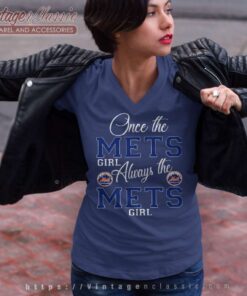 Once The Mets Girl Always The Mets Girl V Neck TShirt