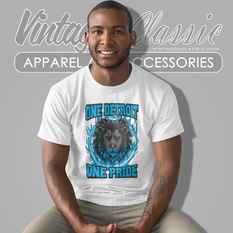 One Detroit One Pride Detroit Lions T Shirt One Detroit One Pride Detroit Lions T Shirt