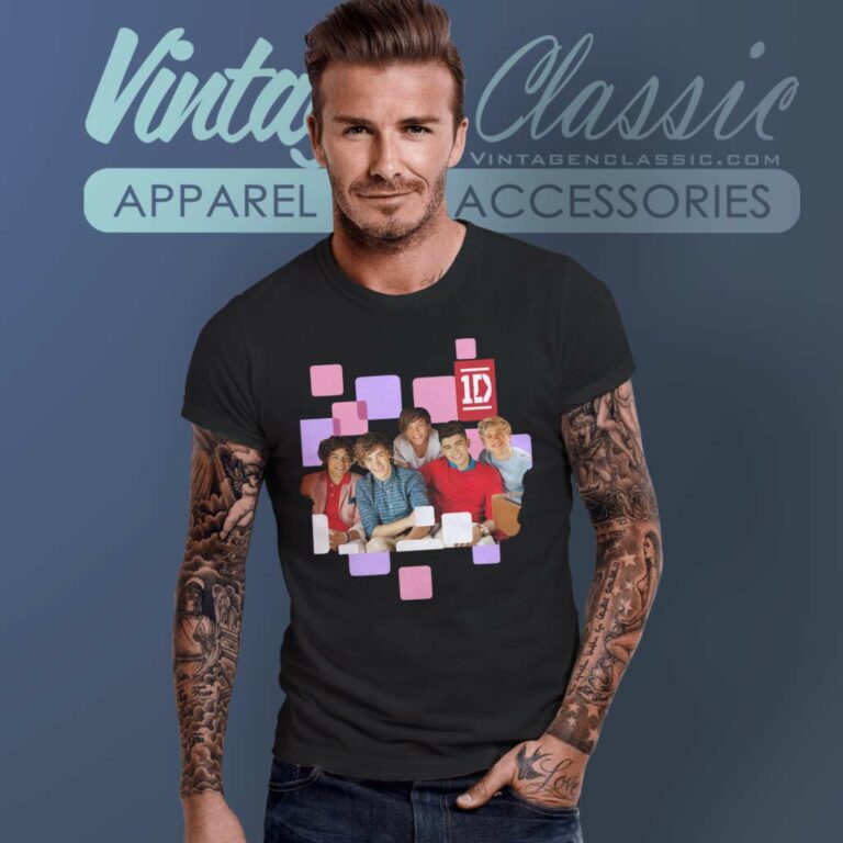 One Direction Squares Juniors T Shirt One Direction Squares Juniors T Shirt