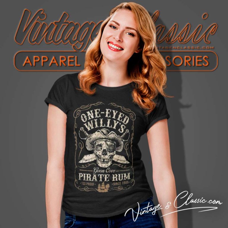 One Eyed Willys Pirate Rum Women TShirt One Eyed Willys Pirate Rum Women TShirt