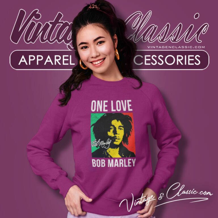 One Love Bob Marley 2024 Signature Sweatshirt One Love Bob Marley 2024 Signature Sweatshirt