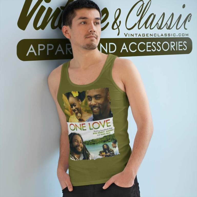 One Love Bob Marley Shaggy Sean Paul Tank Top Racerback One Love Bob Marley Shaggy Sean Paul Tank Top Racerback