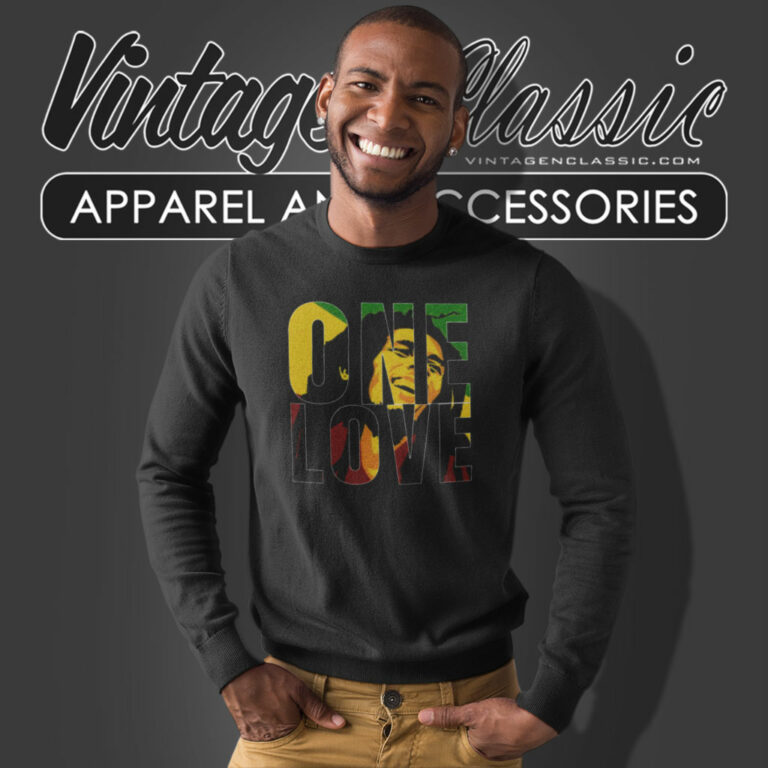 One Love Movie Bob Marley Sweatshirt One Love Movie Bob Marley Sweatshirt