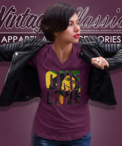 One Love Movie Bob Marley V Neck TShirt
