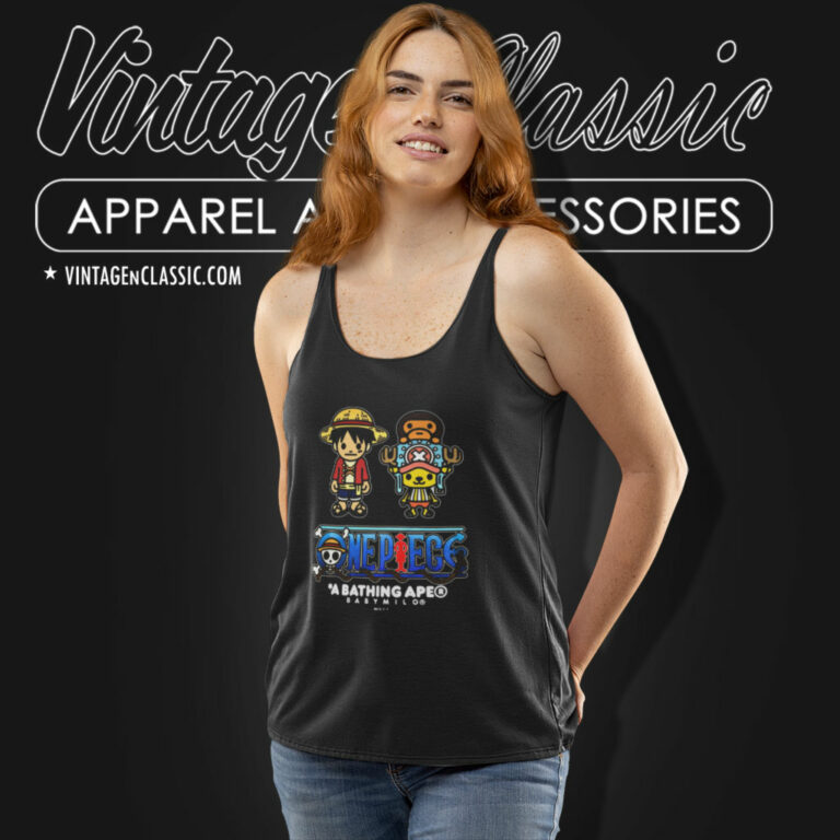 One Piece Luffy And Chopper X Milo Tank Top Racerback One Piece Luffy And Chopper X Milo Tank Top Racerback